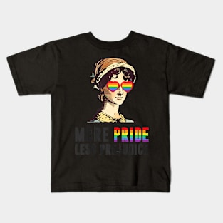 More Pride Less Prejudice Lgbt Gay Proud Ally Pride Month Kids T-Shirt